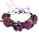 thumbnail image 4 of Corona Floral, diadema de flores bohemias, corona para el pelo, tocado Floral, Halo con cinta, fiesta de boda, Festival (1 unidad), 4 of 4