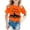 C3 Orange, variant on CONZONE Halloween Infant Girls T Shirts Short Sleeve Graphic Tees for Girls Crew Neck Funny Tops