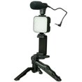 thumbnail image 2 of 2025 Smartphone Vlog Kit Mini LED Video +Cardioid Microphone+Extendable Phone Clip+Tripod, 2 of 4