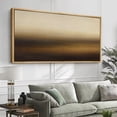 thumbnail image 2 of Large Framed Canvas Wall Art Brown Abstract Landscape Print for Modern Living Room Decoration - 60"x30" Natural Framed, 2 of 7