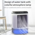 thumbnail image 2 of Aire Acondicionado Port&aacute;til, Enfriador de Aire, 4 en 1 Air Cooler Humidificador Purificador USB Ventilador 3 Velocidades Ajustables & 7 Colores Luces LED para El Hogar, Oficina, 2 of 8