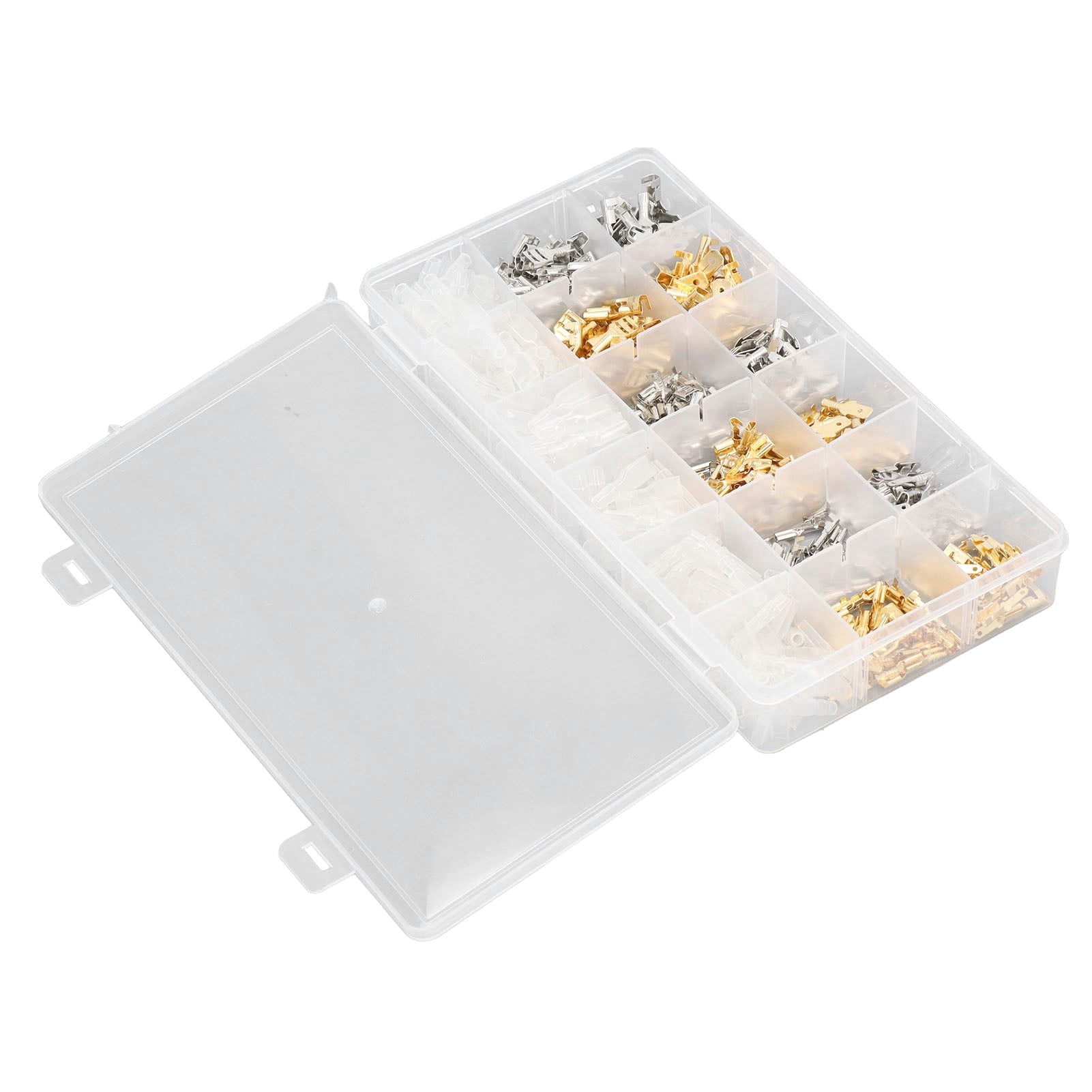 Male Female Wire Spade Connector, Wire Crimp Terminal Block High Conductivity 2.8 4.8 6.3mm With Insulating Sleeve For Car Audio Speaker