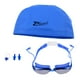 thumbnail image 2 of Gafas de Natación Antivaho Sin Antirrotura con Caja + Gorro de Natación + Pinza Nasal + 1 Par de Tapones para Los Oídos Azul, 2 of 8