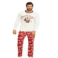 thumbnail image 2 of Matching Christmas Family Pajamas Set Holiday Santa Claus 2Pcs PJS Set, 2 of 8