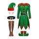 thumbnail image 3 of Disfraz de navideño, disfraz de Papá Noel, accesorios para fotos, conjunto de ropa para niñas y niños, conjunto para fiesta, cumpleaños, para altura 150 cm, 3 of 8