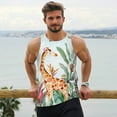 thumbnail image 6 of Picia Animals-1 Printed Men’s Performance Tank, Men's Workout Tank Top Moisture-Wicking Tank Top Muscle tee, Breathable Workout Shirt-X-Large, 6 of 7