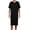 Black, variant on Aivtalk Night Shirt Pajamas Summer Men Short Sleeve Nightgown Loose Modal Sleepwear Long Bathrobes Nightshirt Comfy Loungewear 2XL Black