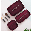 thumbnail image 2 of 3pzs Cosmetiquera Neceser Estuches De Maquillaje Bolsa Viaje Xtellar rojo, 2 of 3