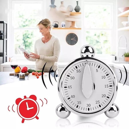 Lepai Stainless Steel Timer, Countdown Timer, Kitchen Timer Mechanical ...