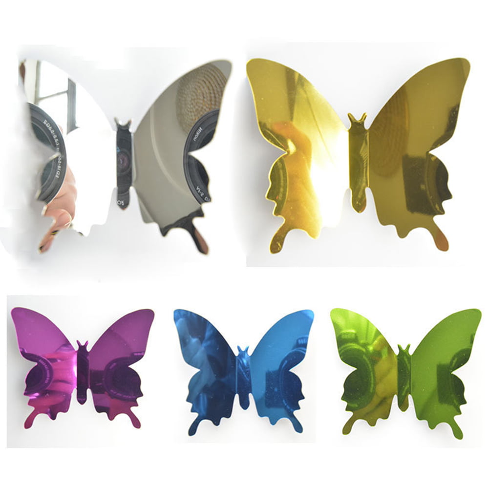 Stickers for Home Single Wing Details about   72PCS 3D Butterfly Wall Decor Kitchen, 