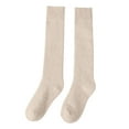 thumbnail image 3 of Ploknplq Slouch Socks Trouser Socks for Women Knee High Socks Long Socks Boot Socks Stockings Calf Socks Winter Warmth Soft Adult Socks Home Socks Winter Gifts Carpet Socks Beige(clearance Sale), 3 of 5