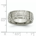 thumbnail image 6 of Titanium 8mm Brushed and Polished Band, 6 of 10