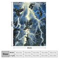 thumbnail image 4 of Orinice Thunderstorm Warm Lightweight Blanket Soft Fleece Blankets All Seasons Decor Gift Blanket 50x60in, 4 of 6