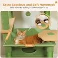thumbnail image 2 of Large Cat Tree cm Cat Tower for Large Cats Cat Condo with Sisal-Cove Scratching Posts and Pads Padded Perch Dual Condo and Basket for Indoor Cats-Grey Small, 2 of 7