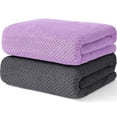 thumbnail image 1 of Juego de toallas de baño Wuwahold Waffle supersuaves y absorbentes (2 x 70 x 140 cm), 1 of 9