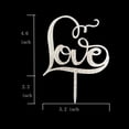 thumbnail image 2 of Gorgeous LOVE Cake Topper, Classical Sliver Wedding Cake Topper for Wedding/Bridal Shower Party, Anniversary, 2 of 5