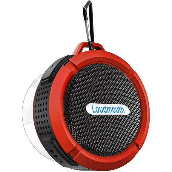 LOUDMOUTH - Waterproof Shower Bluetooth Speaker, Portable Wireless Outdoor Speaker with HD Sound