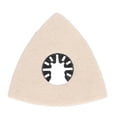thumbnail image 2 of 5PCS Wool Polishing Pad with Alloy Steel Base Triangular Felt Buffing for Oscillating Tool, 2 of 5
