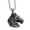 Pendant Only, variant on Men's Stainless Steel Vintage Antique Finish Horse Head Pendant Necklace Punk Jewelry Pendant Only