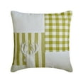 thumbnail image 3 of Holiday Throw Pillow cover, 16"x16" Green Cotton Pillowcase, Country & Farmhouse Checkered & Stiped Christmas Pillow Cover For Sofa Couch, Hotels, living Room, Bed Room - Reindeer Check, 3 of 7