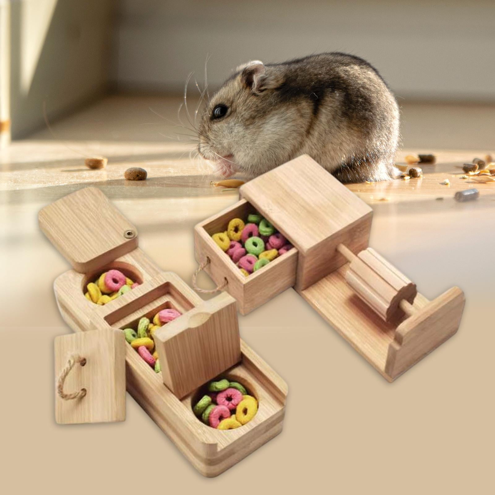 balikha Hamster Foraging Toy Hide of Puzzle Interactive Enrichment Educational Enrichment for Small Gerbile Hamster Chinchilla Animals