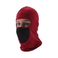 thumbnail image 1 of Máscara facial de malla Unique Bargains, cubierta facial de poliéster, protección solar, transpirable, roja, 1 pieza, 1 of 6