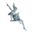 thumbnail image 2 of SMKE Sitting Fairy Statue Garden Ornament Resin Craft Landscaping Yard Decoration Park Lawn Decoration Home Patio Garden White fairy statues for garden fairy statues and figurines White, 2 of 4