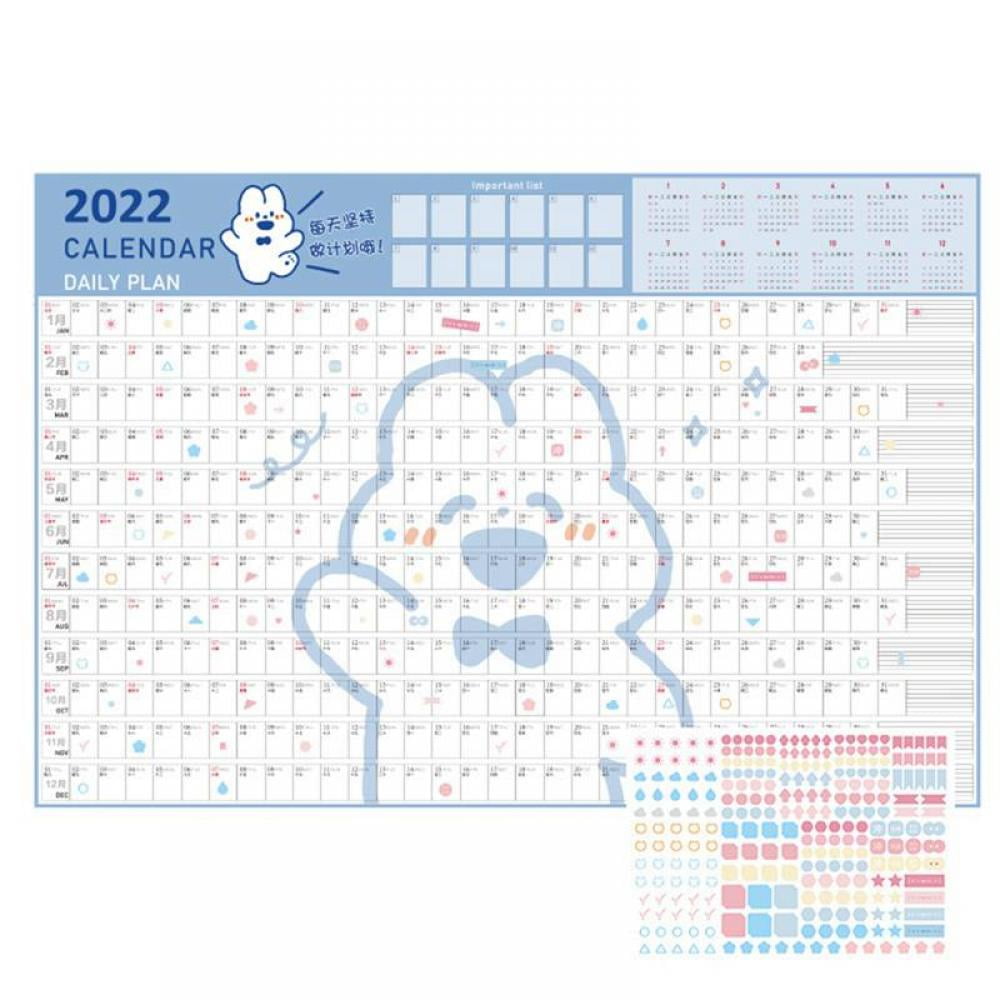 Desk Calendar 2022 30” X 21”- 12 Month Floral Desktop Wall Calendar Pad With Notes Section For Easy Planning Wall Stickers Memo Memorable Calendar 365 Days Study Card Calendar - Walmart.com
