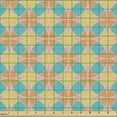 thumbnail image 2 of Ambesonne Abstract Fabric by the Yard Upholstery, Round and Colorful Shapes, 2 Yards, Mustard and Mustard, 2 of 5