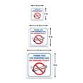 thumbnail image 6 of Square Plus Thank You For Honoring Our No Smoking Policy Door or Wall Sign | Workplace Cleaning Signage -Small, 6 of 8