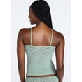 thumbnail image 3 of Joyspun Women's Soft Stretch Lace Cami, Sizes XS-XXXL, 3 of 5