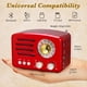 thumbnail image 4 of Radio portátil retro vintage PRUNUS J-160 con Bluetooth, color rojo, 4 of 6