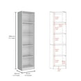 thumbnail image 4 of Office File Cabinets 2 Piece Bookcase Living Room Set, Storage Cabinet, 42" Wide and 9 Shelves White,Metal File Cabinets, 4 of 6