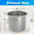 thumbnail image 3 of GSE Games & Sports Expert Jumbo Aluminum Cup Holder, Drop-in Drink Table Cup Carries for Casino Poker Table, Boat, RV Car, Truck (Silver - 10 Pack), 3 of 8