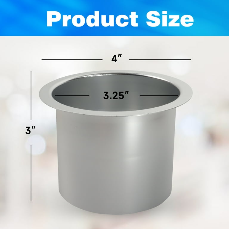 GSE Games & Sports Expert Stainless Steel Drop-in Drink Cup Holder For