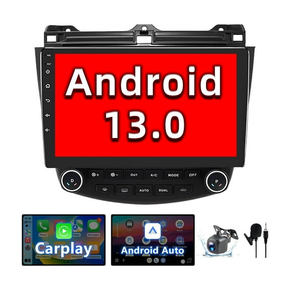 Binize Car Stereo Featuring  CarPlay&Android Auto 10 Inch Android10 for Honda Accord 7th 2003 2004 2005 2006 2007