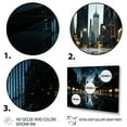 thumbnail image 3 of Designart "Skyscrapers Urban gracefulness V" Architecture Floater Framed Wall Art Living Room, 3 of 7