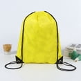 thumbnail image 4 of Mochila con Cordón Mochila Adecuada para Gimnasio, Almacenamiento y Viajes Bolsa con Cordón para Deportes de Maratón Color Amarillo, 4 of 10