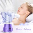 thumbnail image 3 of Vaporizador facial, rociador de niebla humectante para la piel, poros faciales, limpiador profundo, vapor térmico, enchufe de EE. UU., Morado, 110 V Advancent CE1757-01B, 3 of 6