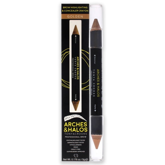 Arches and Halos Resaltador Iluminador de Cejas y Crayón Corrector - Dorado 0.176 oz Arches and Halos Resaltador 0.176 oz