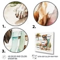 thumbnail image 3 of Designart Dog On The Beach V Canvas Wall Art, 3 of 5