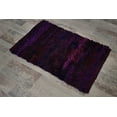 thumbnail image 5 of Shaggy Rugs 3x5 ft Area Rug Soft Shag Multi Color Purple Handwoven Carpet (36''x 60'') Bedroom Kidsroom Living Room Indoor Rug by MystiqueDecors, 5 of 8
