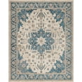 thumbnail image 2 of Unique Loom Altstadt Salzburg Rug Cream/Gray 8' x 10' Medallion Traditional Perfect For Living Room Bed Room Dining Room Office, 2 of 7