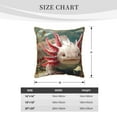 thumbnail image 2 of KLL Colorful Axolotl Underwater Decorative Throw Pillow Covers Velvet Soft for Couch Sofa Bedroom Living Room Outdoor (No pillow core)- 18"x18", 2 of 5