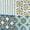Navy_Mustard, variant on Lush Decor Monique Geometric Print Pattern Cotton Lightweight Reversible Quilt, King, Navy/Mustard, 3-pc set includes: 1 Quilt, 2 Pillow Shams