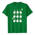 thumbnail image 7 of Hxlamzoo St Patrick's Day Shirt Women Lucky Four-Leaf Clover Graphic Shamrock Tshirt Spring Short Sleeve Tee Tops, 7 of 7