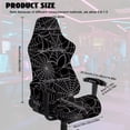 thumbnail image 7 of Yuyamidu Spider Web Computer Chair Cover with Armrest Covers Gaming Chair Cover Scratch Proof Easy to Install Gaming Chair Slipcover for Reclining Racing Gaming Game Chairs, 7 of 7