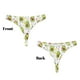 thumbnail image 3 of Fotbe Avocado Playing Music Tanga Sin Costuras para Mujer con Estampado – Panties Invisibles, Transpirables y Cómodos para Uso Diario-X-Small, 3 of 6