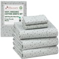 thumbnail image 4 of RUVANTI 100% Organic Cotton Sheets -Split King Sheet - 5 Piece Percale Weave Bedding, Crisp, Cooling & Breathable, Soft & Durable, 16" Deep Pocket, Hotel Quality Sábanas - Bud Club, 4 of 7