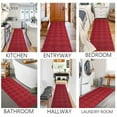 thumbnail image 5 of LITA Red Runner Rugs 5' x 10' Indoor Anti-slip Carpet for Hallway Kitchen Laundry, 5 of 6